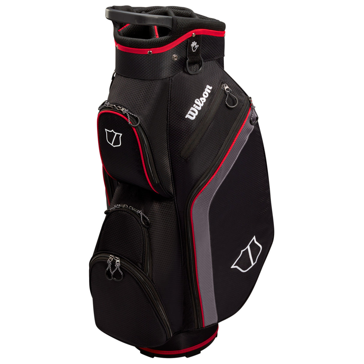 Wilson Lite lll Cartbag, Schwarz / Grau / Rot
