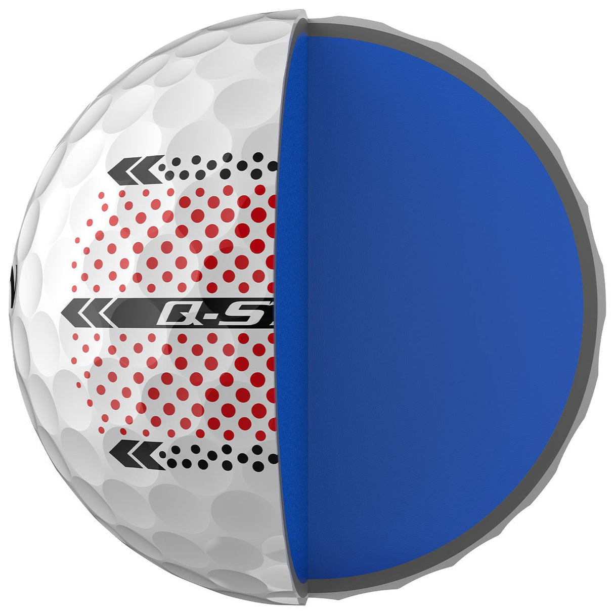 Srixon 2026 Q - Star UltiSpeed Trackline Golfbälle, Weiß, 12 Stück - Golflaedchen.de