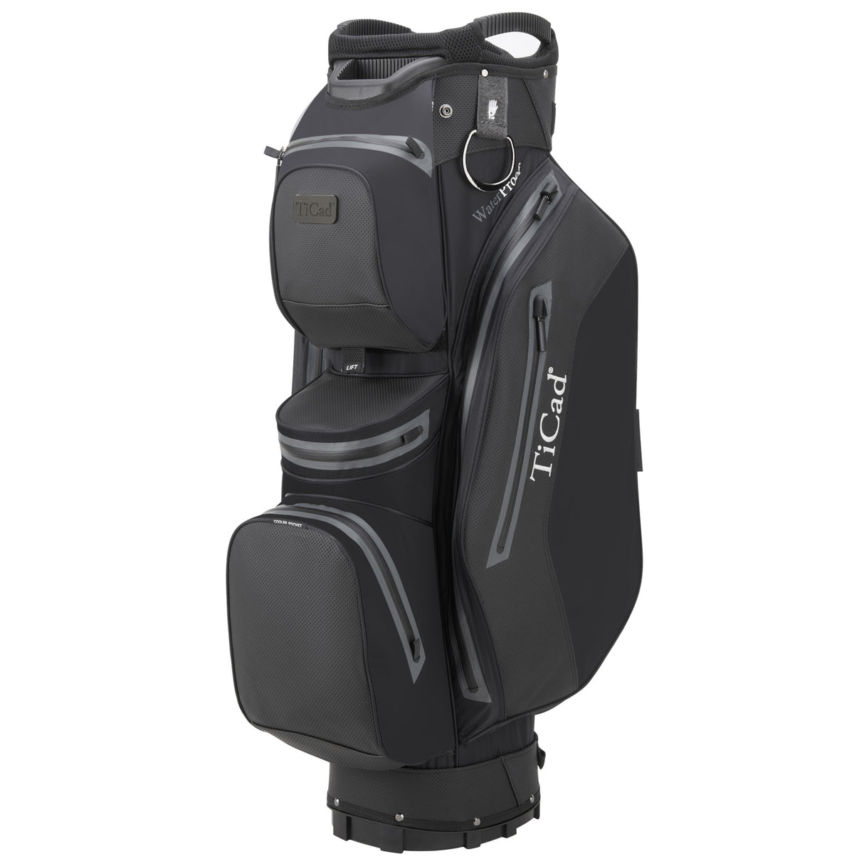 TiCad 2026 FO Premium Waterproof Cartbag, Schwarz