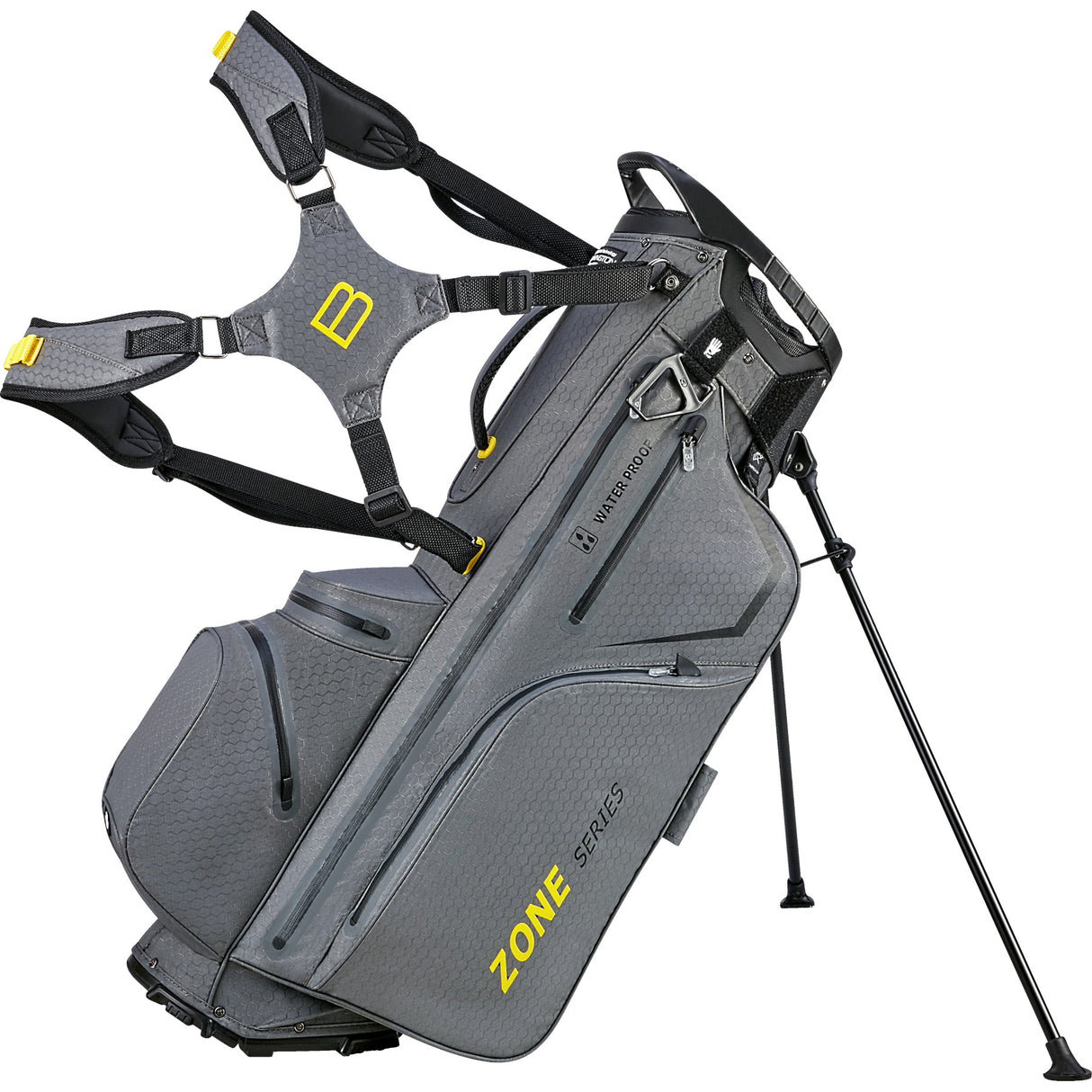 Bennington 2025 Zone 14 Waterproof Standbag, Canon Grey / Yellow