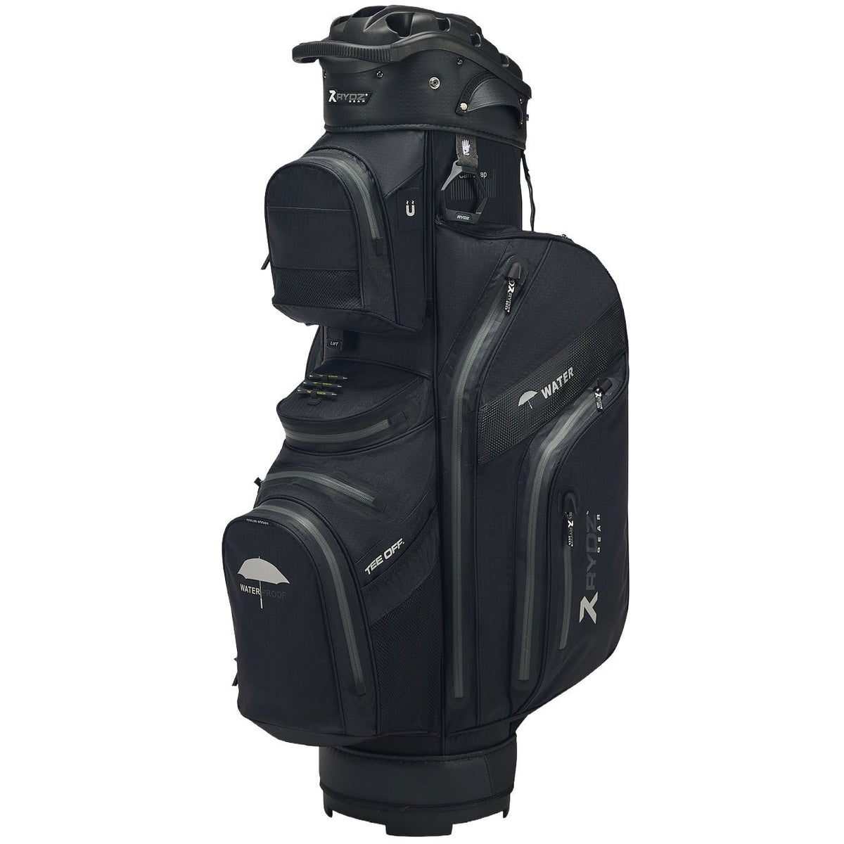 Rydz Gear Navigator QO14 Waterproof Cartbag, Schwarz - Golflaedchen.de