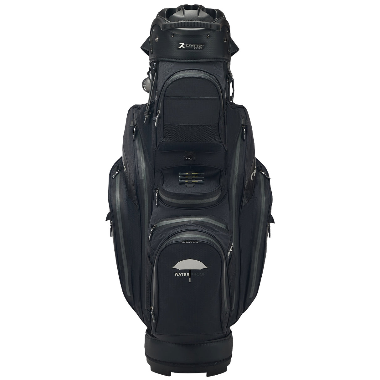 Rydz Gear Navigator QO14 Waterproof Cartbag, Schwarz