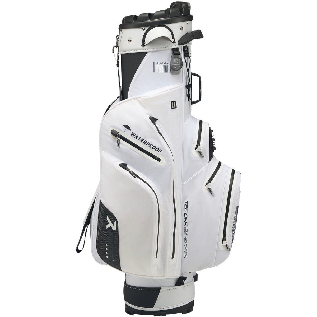 Rydz Skipper QO9 Waterproof Cartbag, Weiß - Golflaedchen.de