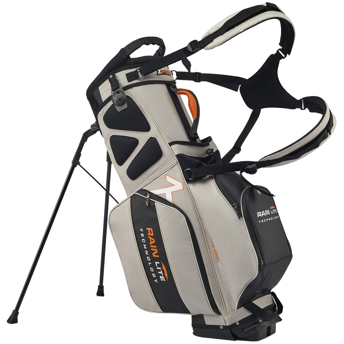 Rydz Gear JetPack Rain Lite Standbag, Silbergrau / Schwarz / Orange