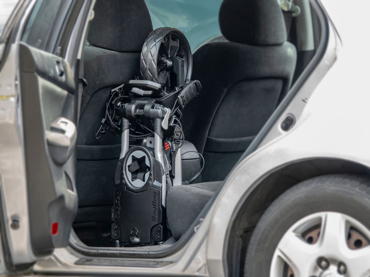 Bag Boy Slimfold 3-Rad Golftrolley, Schwarz