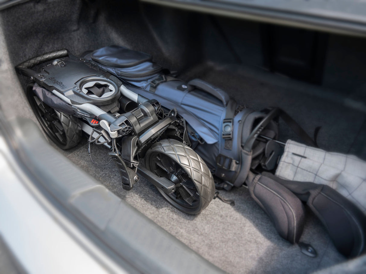 Bag Boy Slimfold 3-Rad Golftrolley, Schwarz