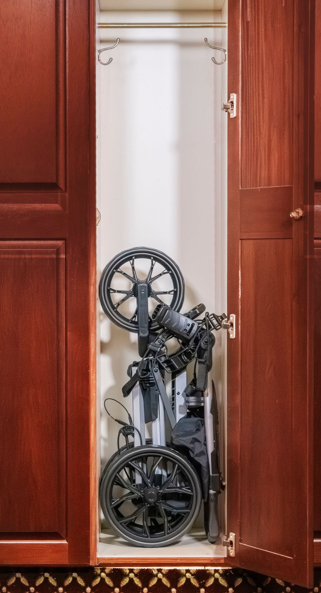 Bag Boy Slimfold 3-Rad Golftrolley, Grün / Schwarz