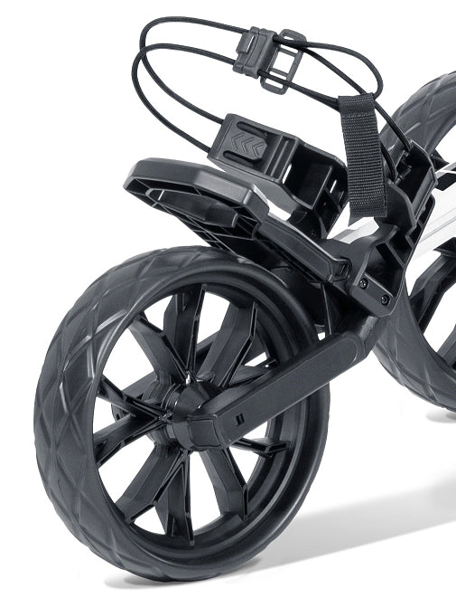 Bag Boy Slimfold 3-Rad Golftrolley, Grün / Schwarz