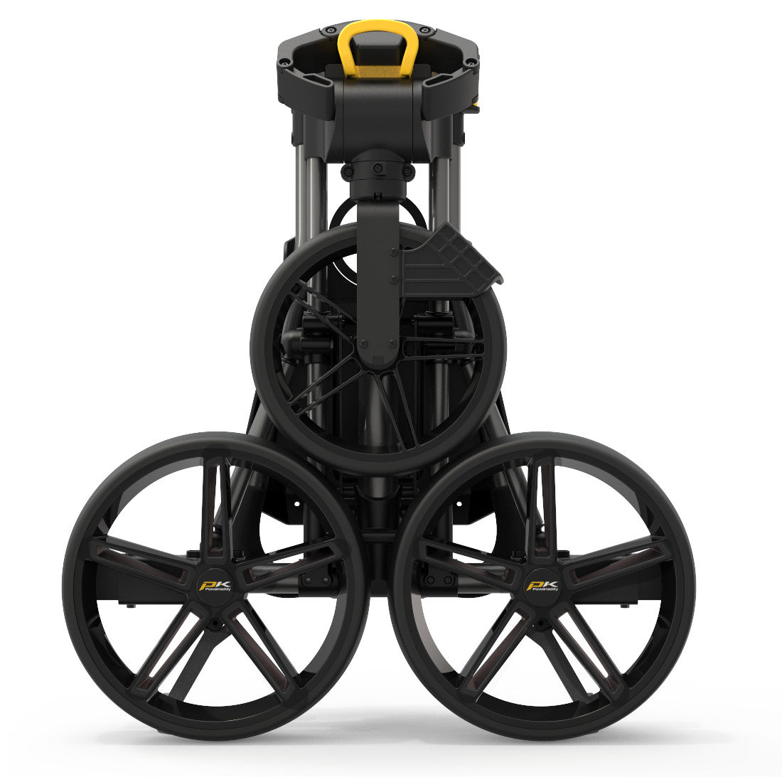 PowaKaddy DLX Lite FF 3-Rad Golftrolley, Dunkelgrau