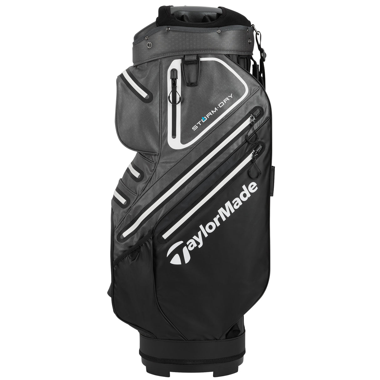 Taylor Made 2025 Storm Dry Waterproof Cartbag, Grau / Schwarz / Weiß