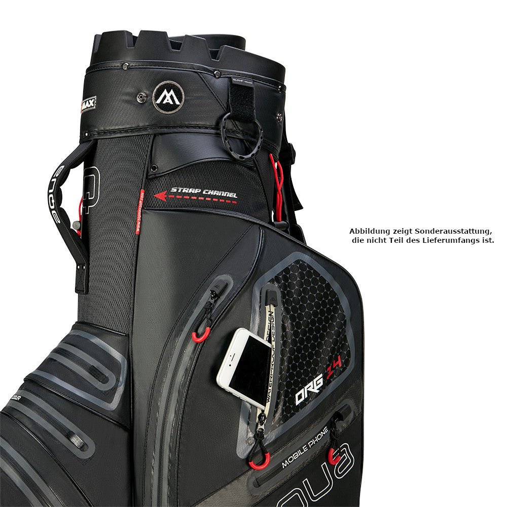 Big Max Aqua Silencio 4 Waterproof Cartbag, Schwarz - Golflaedchen.de