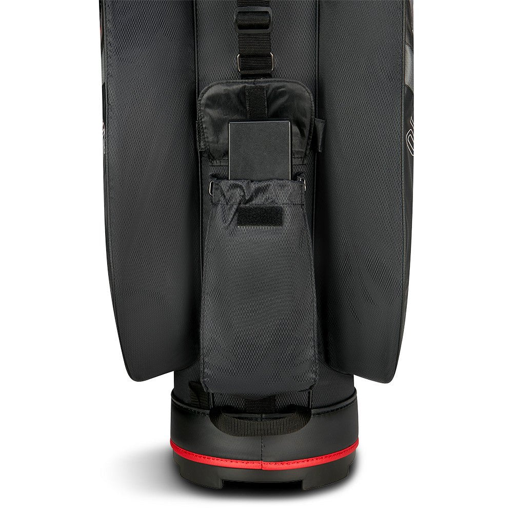 Big Max Aqua Silencio 4 Waterproof Cartbag, Dunkelgrau / Schwarz / Rot - Golflaedchen.de