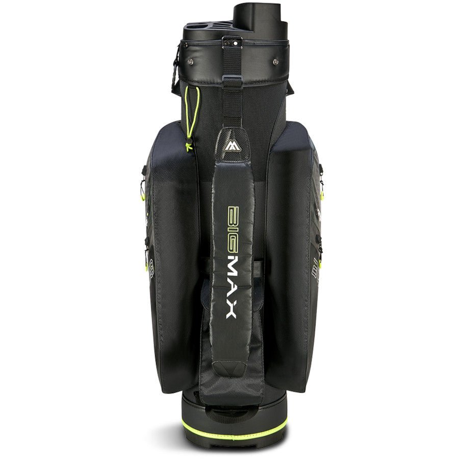 Big Max Aqua Silencio 4 Waterproof Cartbag, Dunkelgrün / Schwarz / Lime - Golflaedchen.de