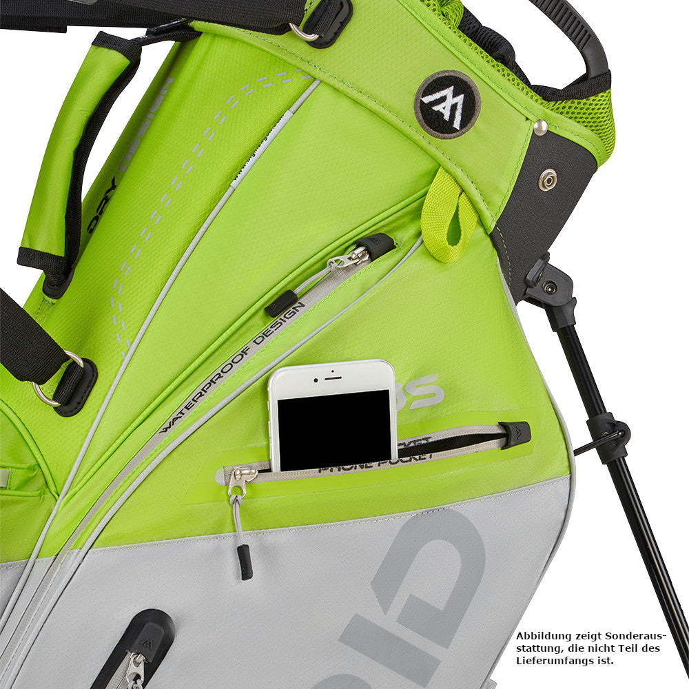 Big Max Dri Lite Hybrid Plus Waterproof Standbag, Grün / Silbergrau