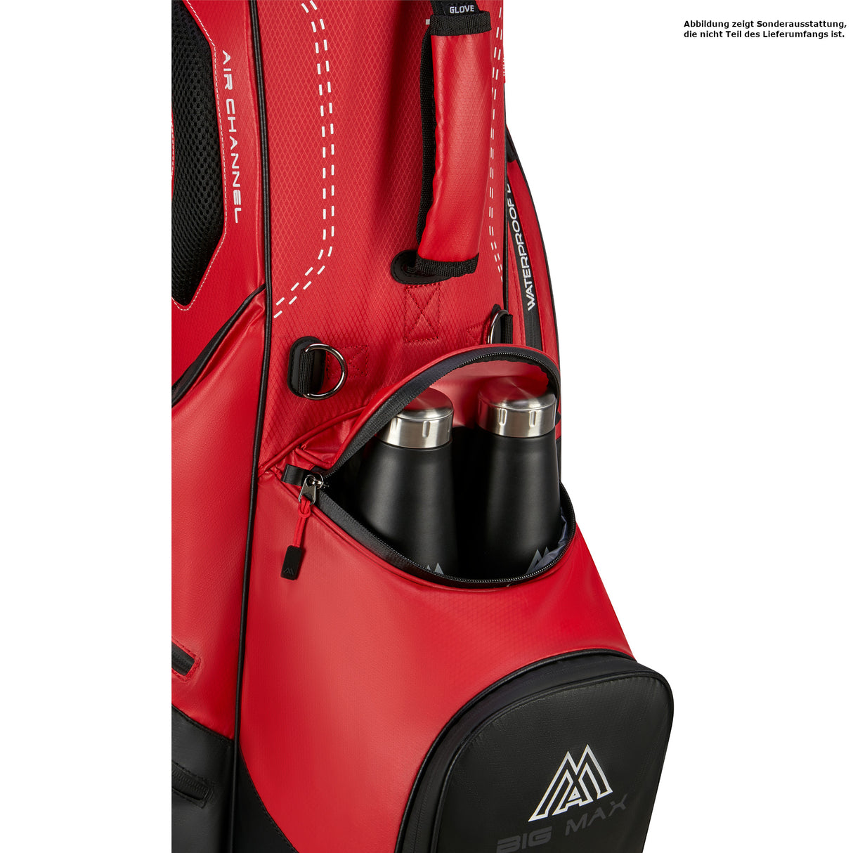 Big Max Dri Lite Hybrid Plus Waterproof Standbag, Rot / Schwarz