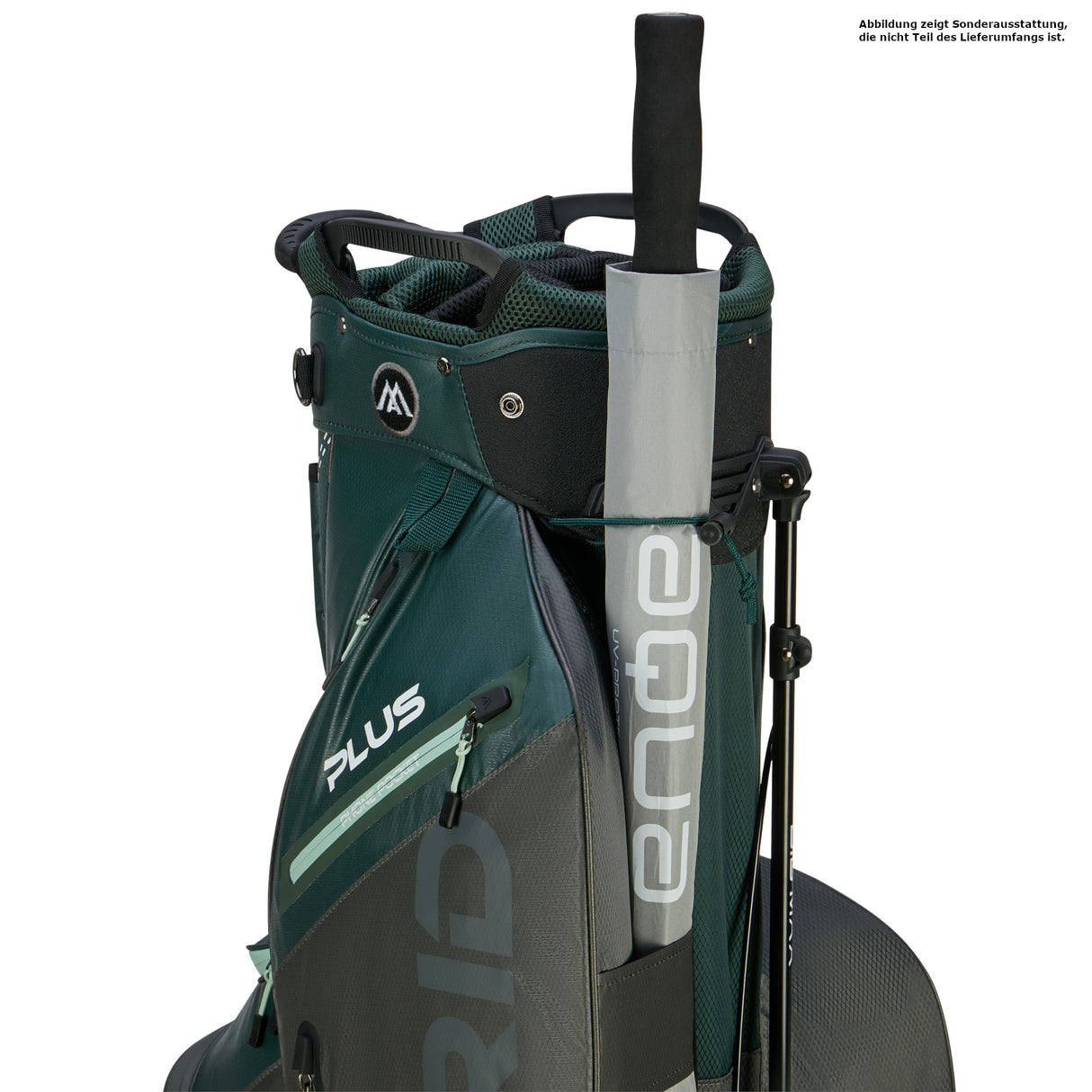 Big Max Dri Lite Hybrid Plus Waterproof Standbag, Dunkelgrün / Braun