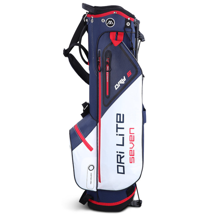 Big Max Dri Lite Seven G Waterproof Standbag, Weiß / Navy / Rot