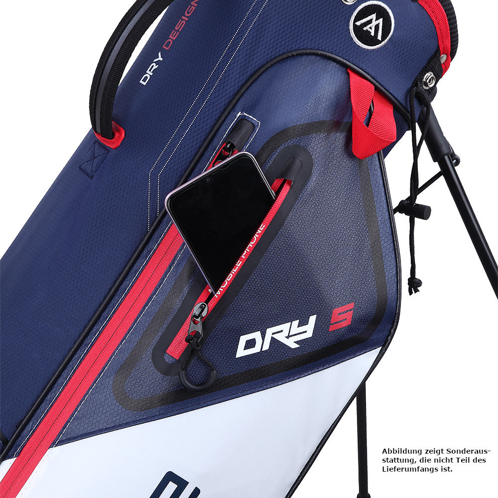 Big Max Dri Lite Seven G Waterproof Standbag, Weiß / Navy / Rot