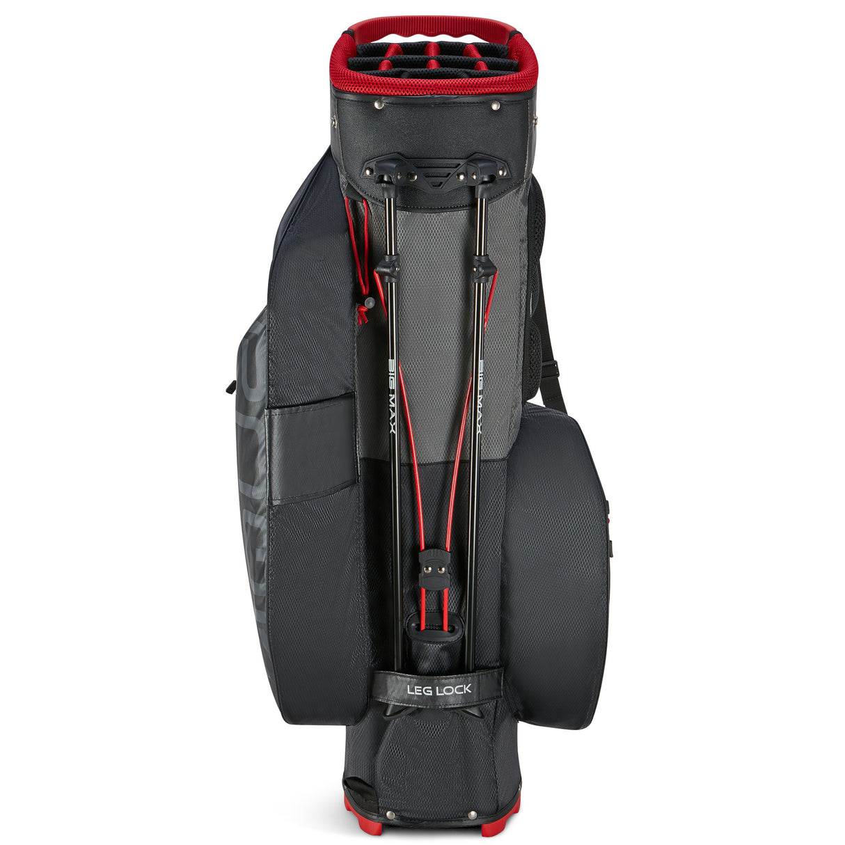 Big Max Aqua Hybrid 4 Waterproof Standbag, Black / Charcoal / Red