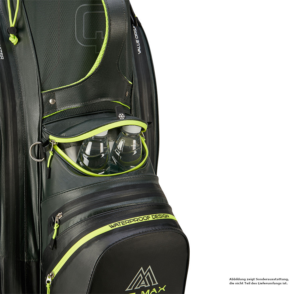 Big Max 2026 Aqua Sport 4 Waterproof Cartbag, Dunkelgrün / Schwarz / Lime