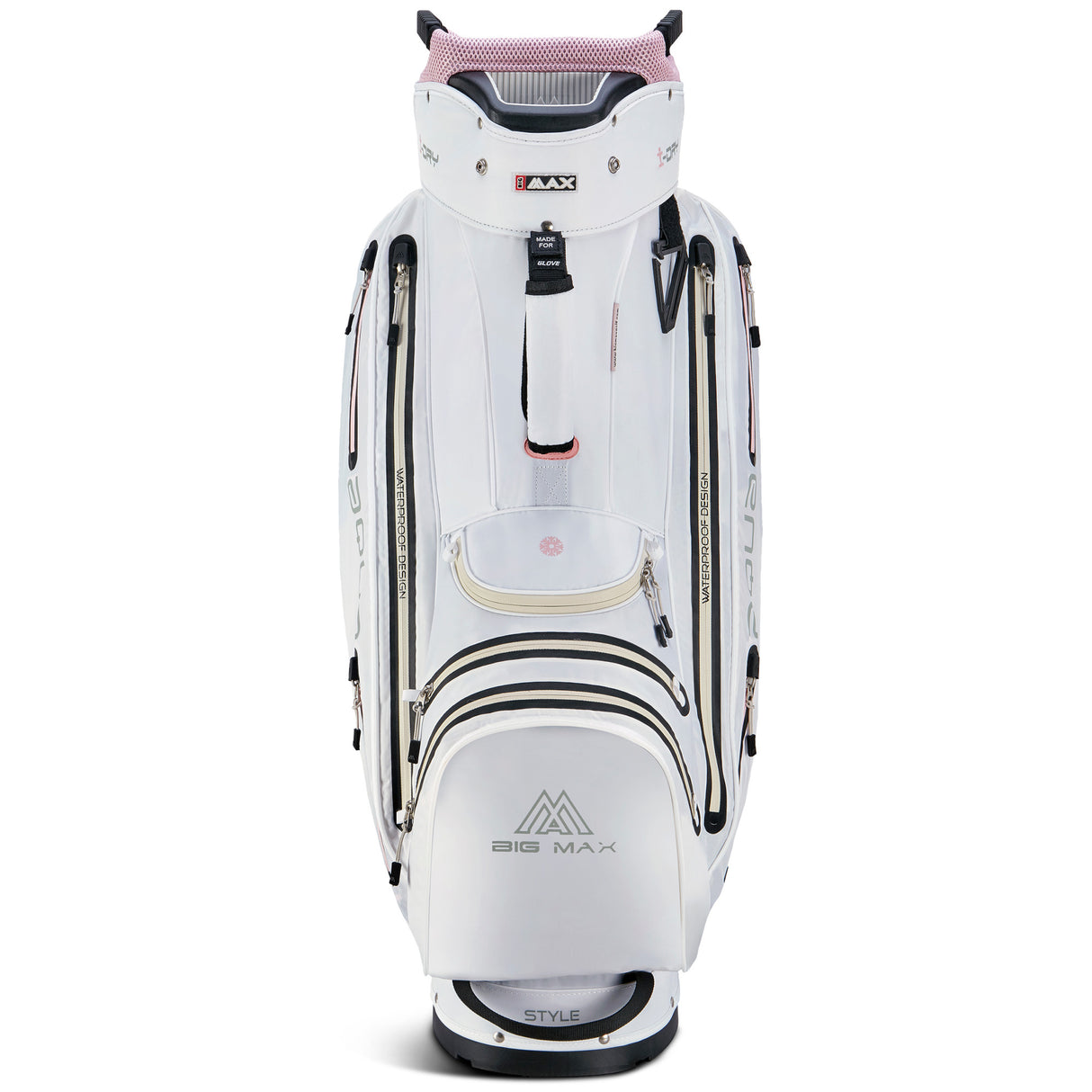 Big Max Aqua Style 4 Waterproof Damen Cartbag, Weiß / Pink