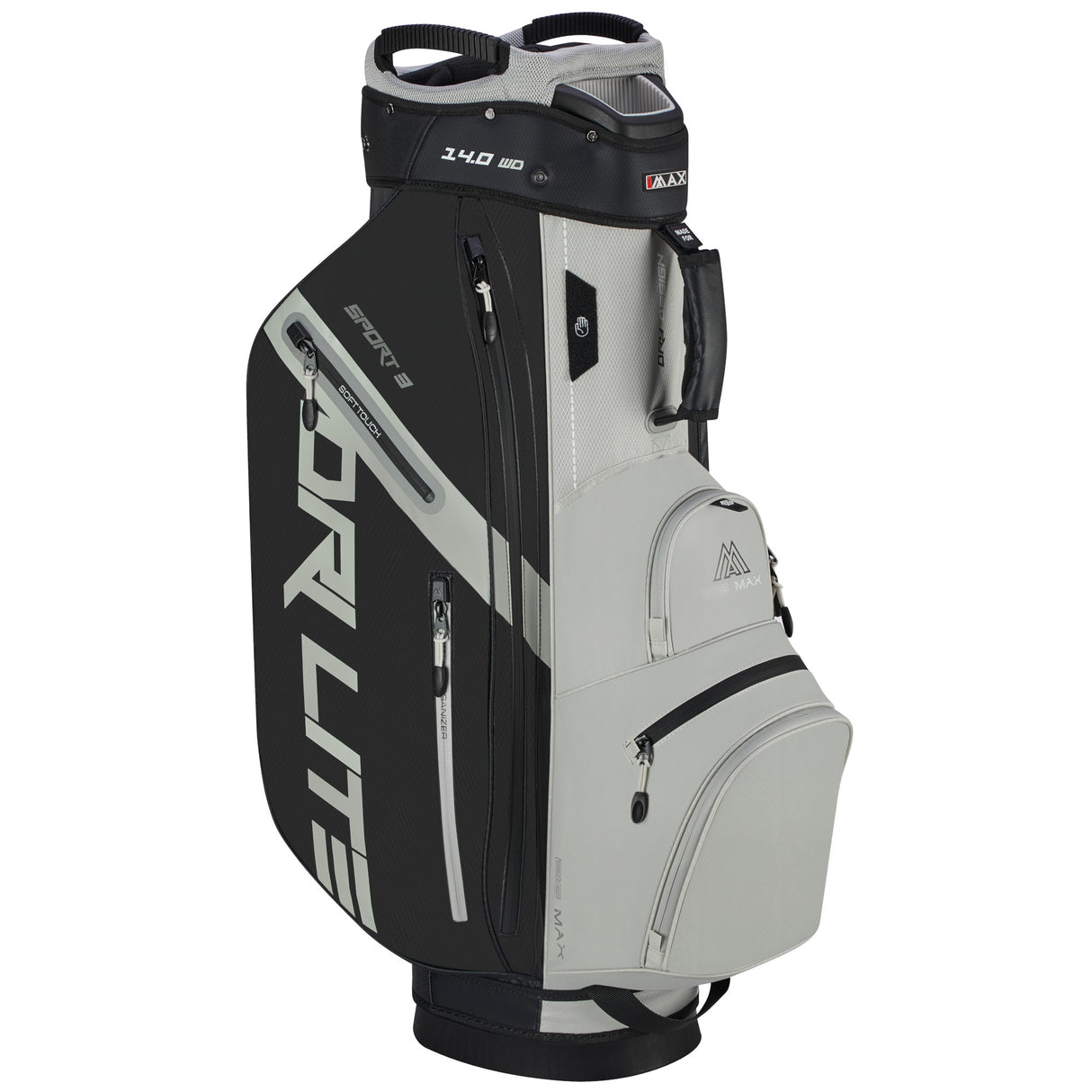 Big Max Dri Lite Sport 3 Waterproof Cartbag, Schwarz / Taupe