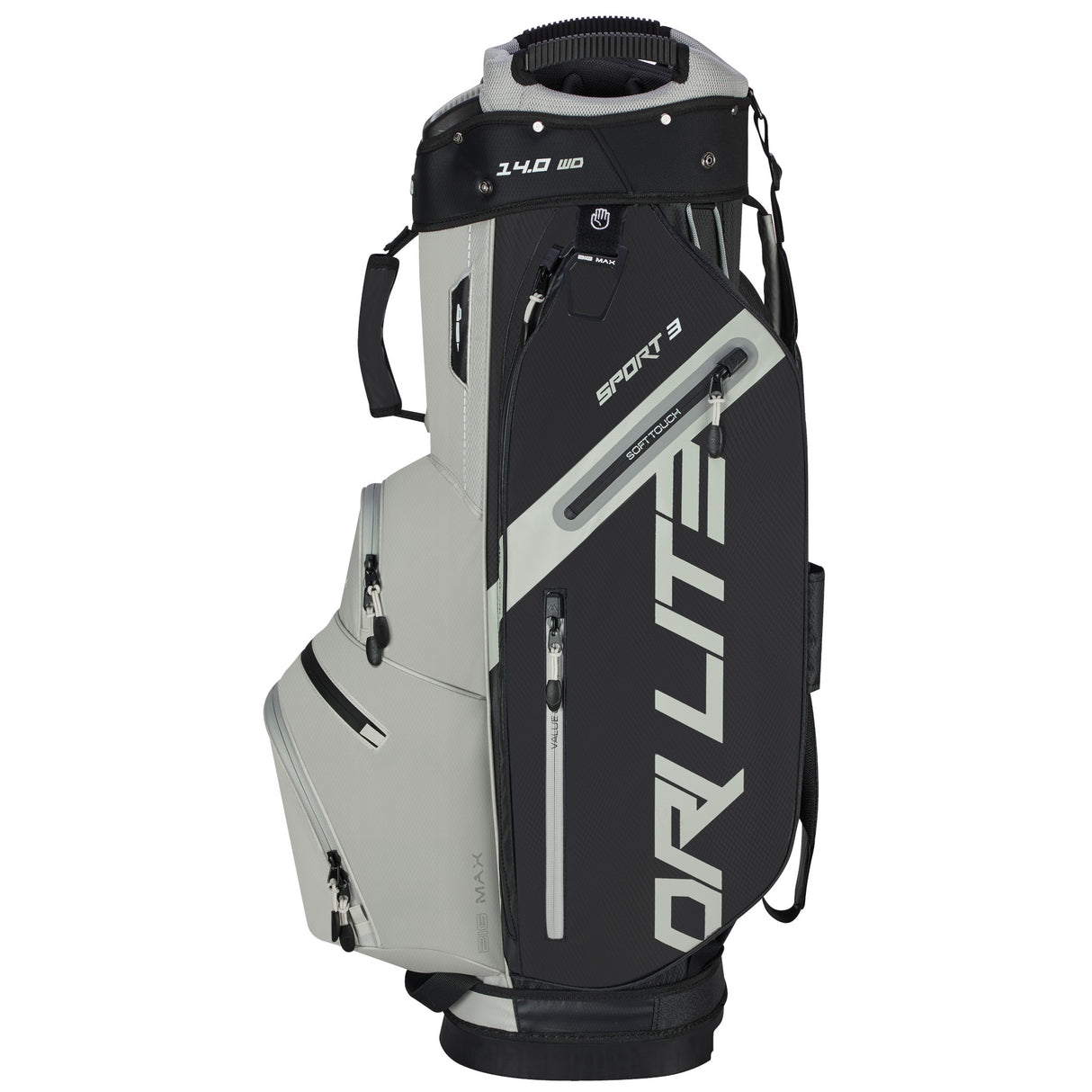 Big Max Dri Lite Sport 3 Waterproof Cartbag, Schwarz / Taupe