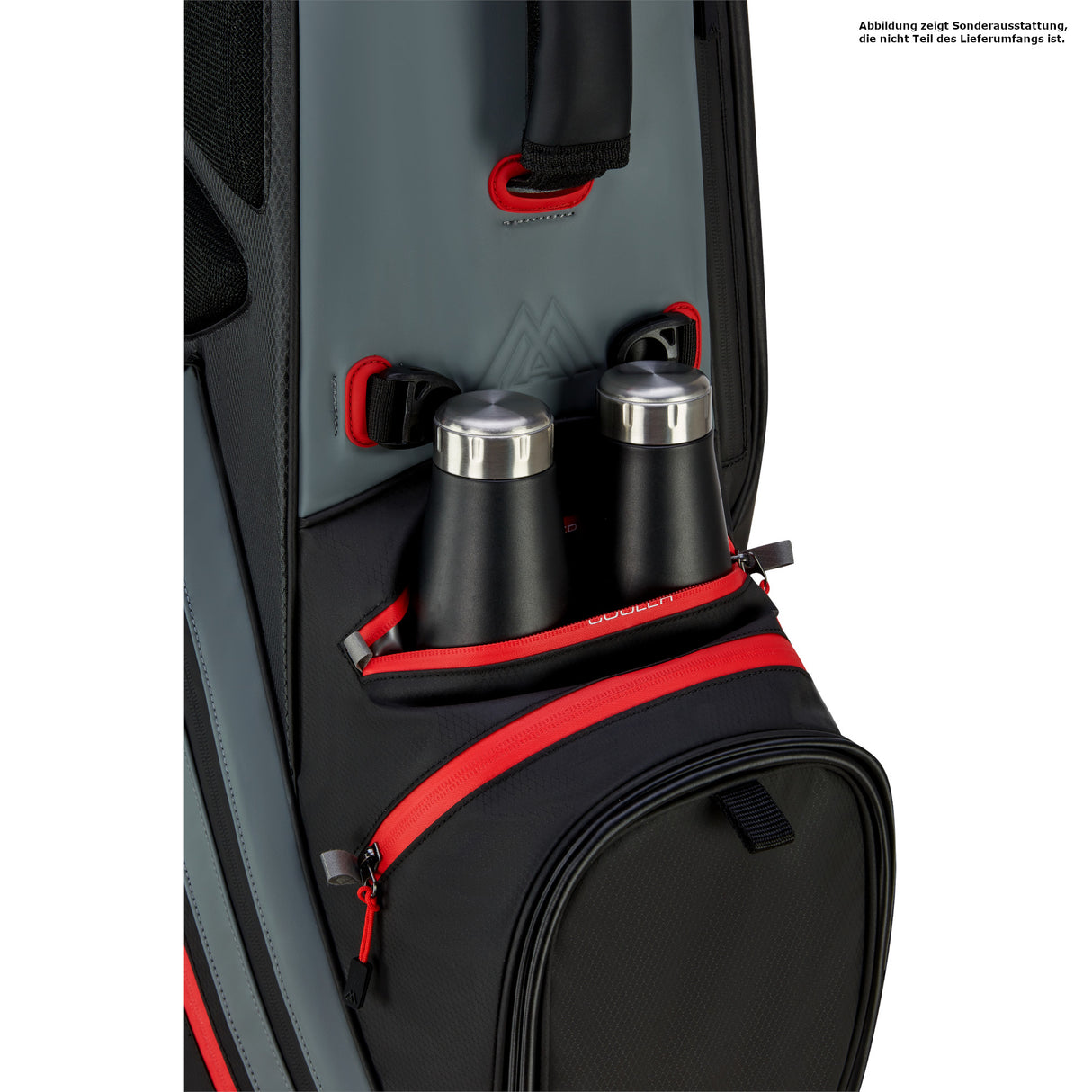 Big Max Dri Lite Hybrid Tour 2 Waterproof Standbag, Schwarz / Grau / Rot