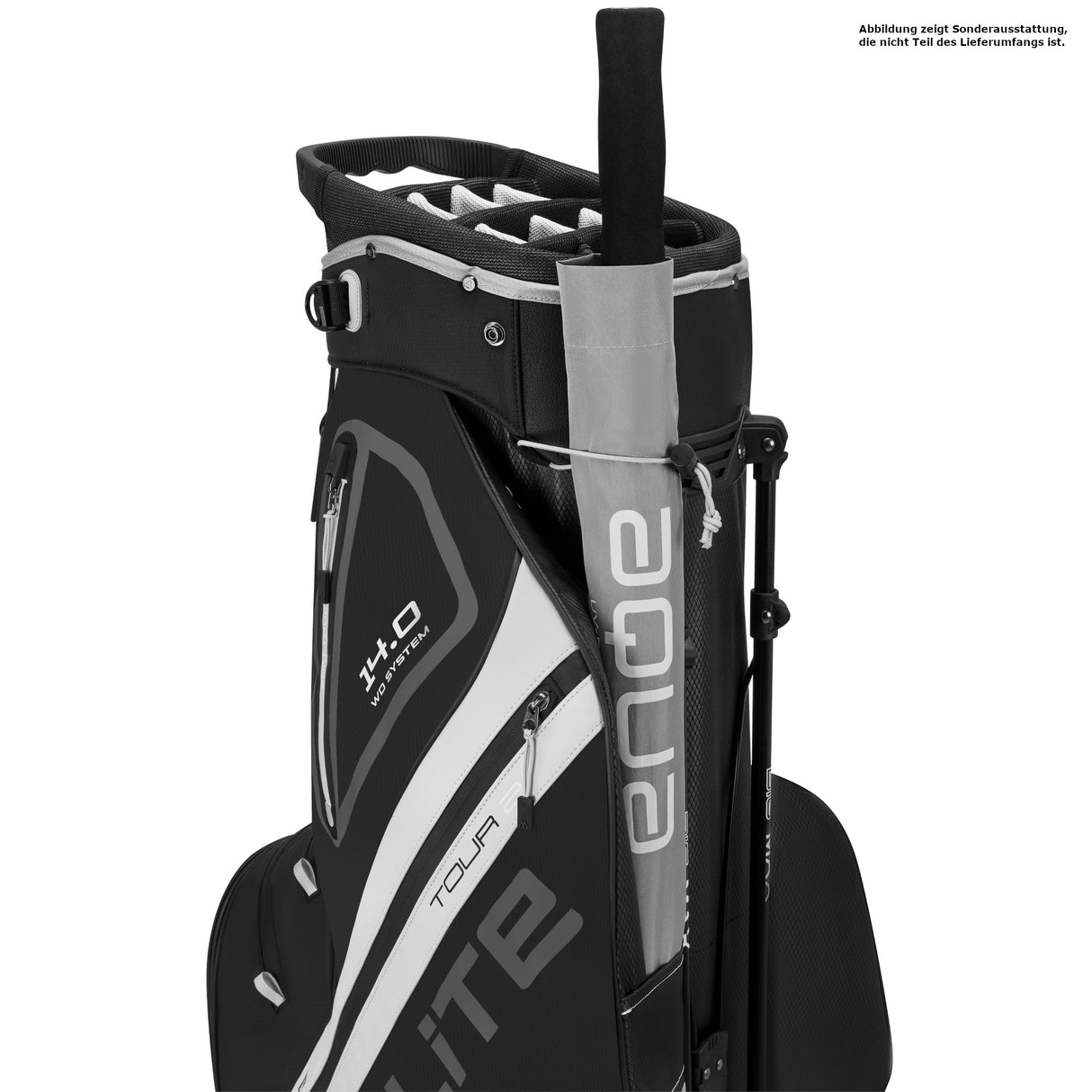 Big Max Dri Lite Hybrid Tour 2 Waterproof Standbag, Schwarz / Offwhite