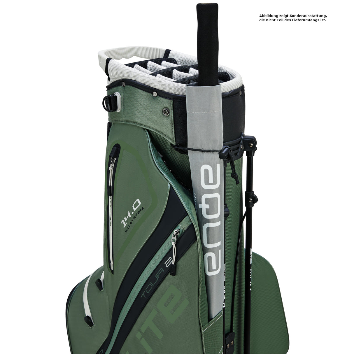 Big Max Dri Lite Hybrid Tour 2 Waterproof Standbag, Grün / Schwarz