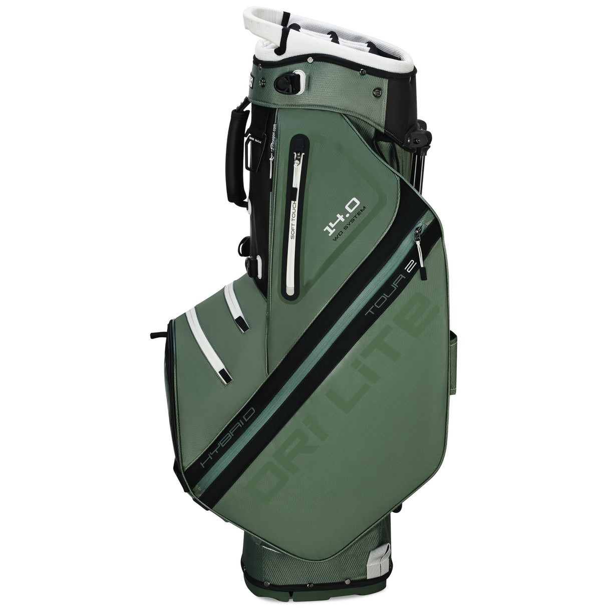 Big Max Dri Lite Hybrid Tour 2 Waterproof Standbag, Grün / Schwarz