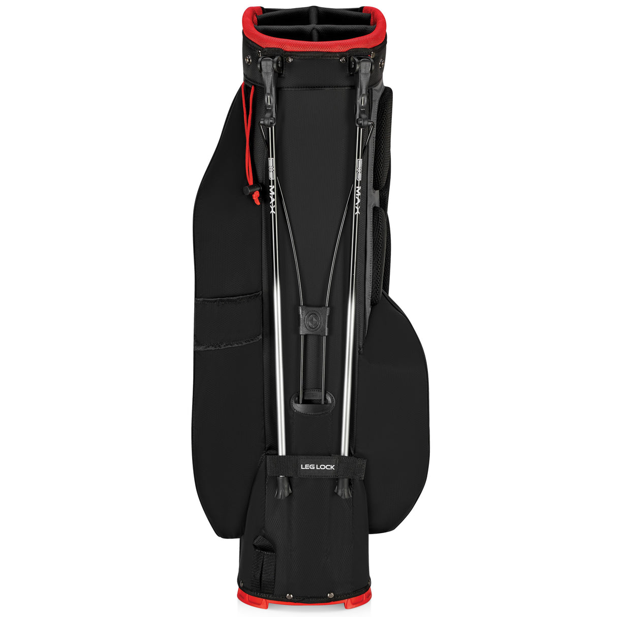 Big Max Dri Lite Feather 2 Waterproof Standbag, Schwarz / Rot