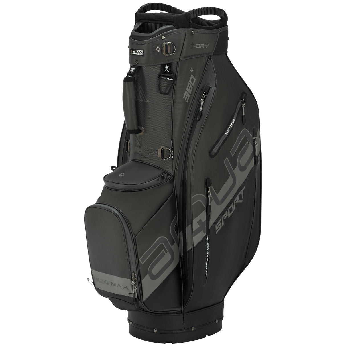 Big Max 2026 Aqua Sport 360² Waterproof Cartbag, Schwarz / Grau
