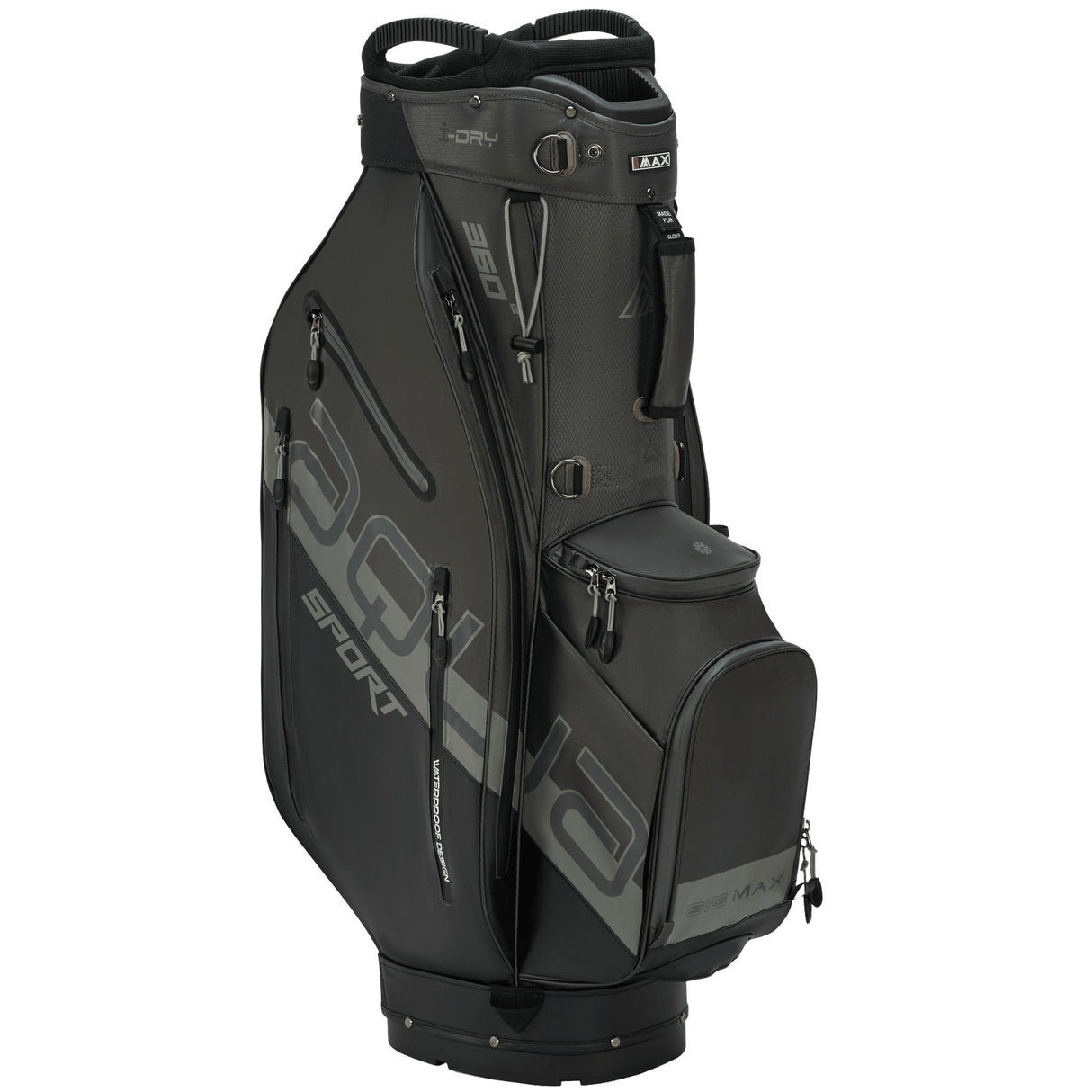 Big Max 2026 Aqua Sport 360² Waterproof Cartbag, Schwarz / Grau