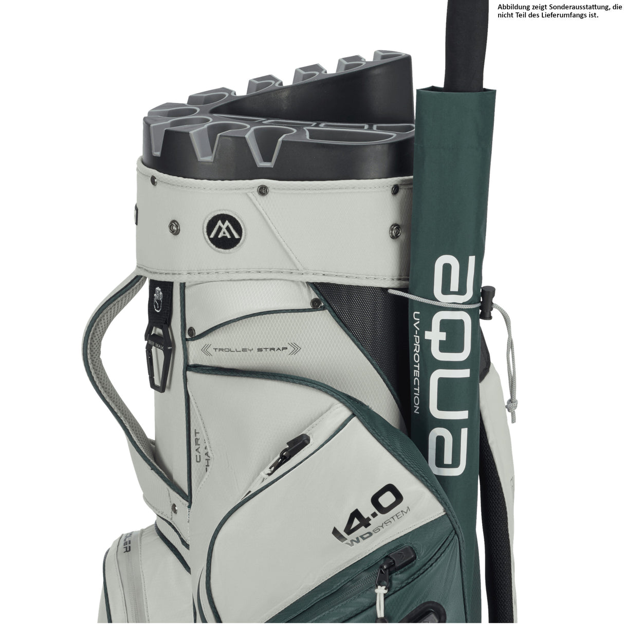 Big Max Dri Lite Silencio 3 Cartbag, Grün / Grau (Offwhite) - Golflaedchen.de