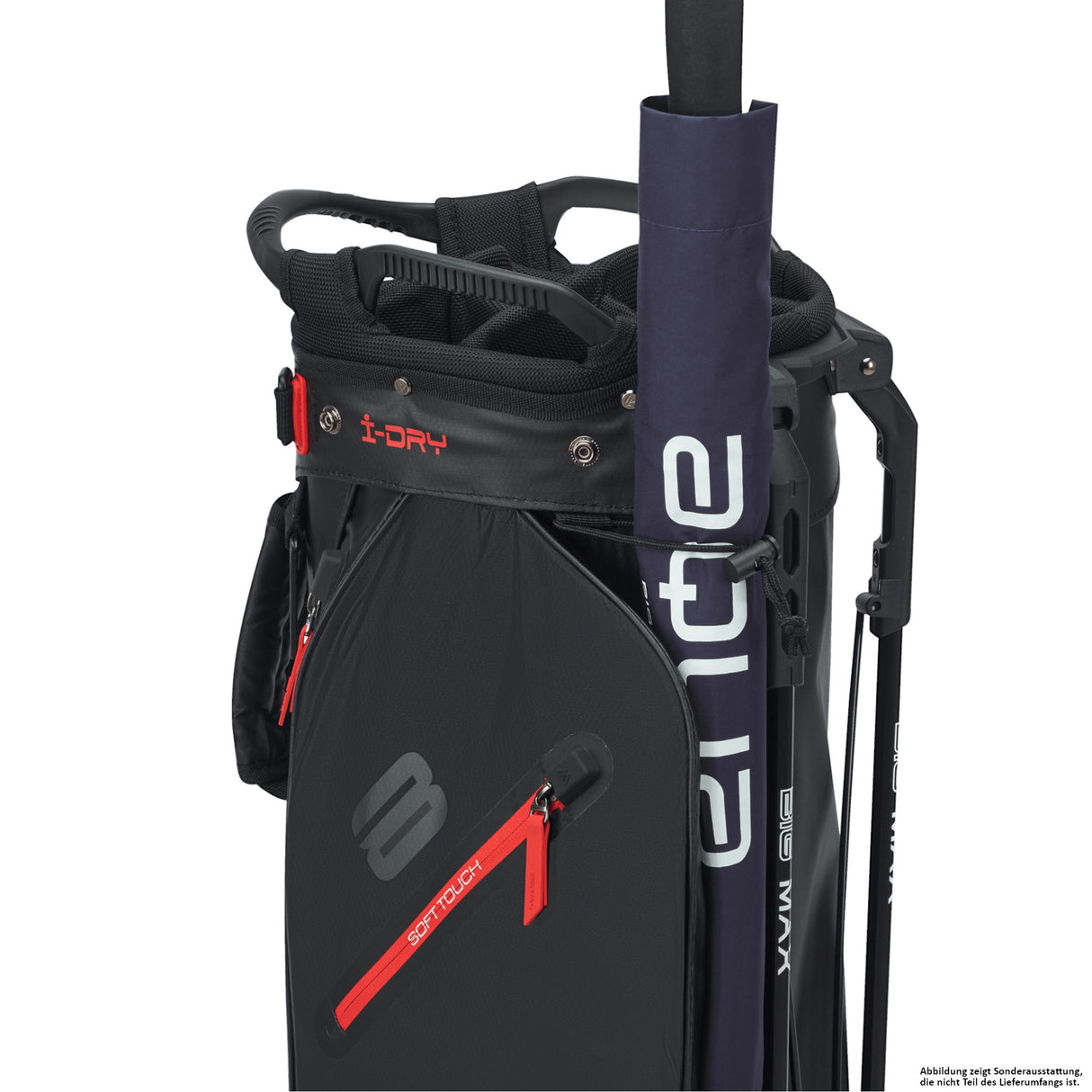 Big Max Aqua Eight H Waterproof Standbag, Schwarz / Rot