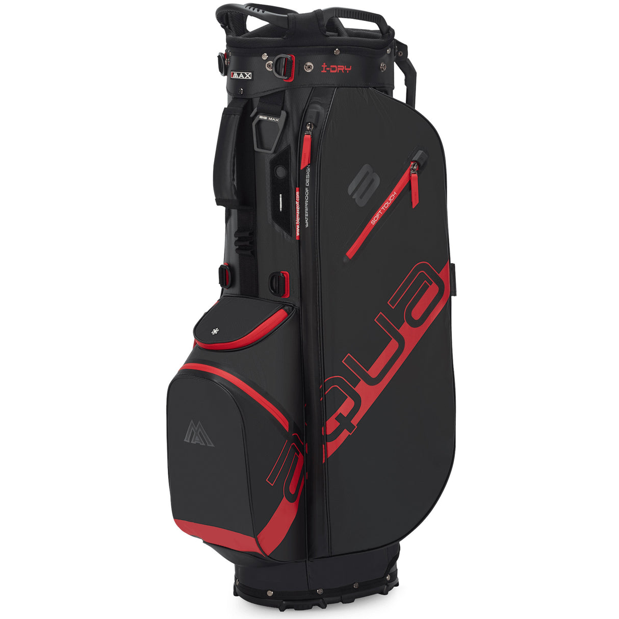 Big Max Aqua Eight H Waterproof Standbag, Schwarz / Rot