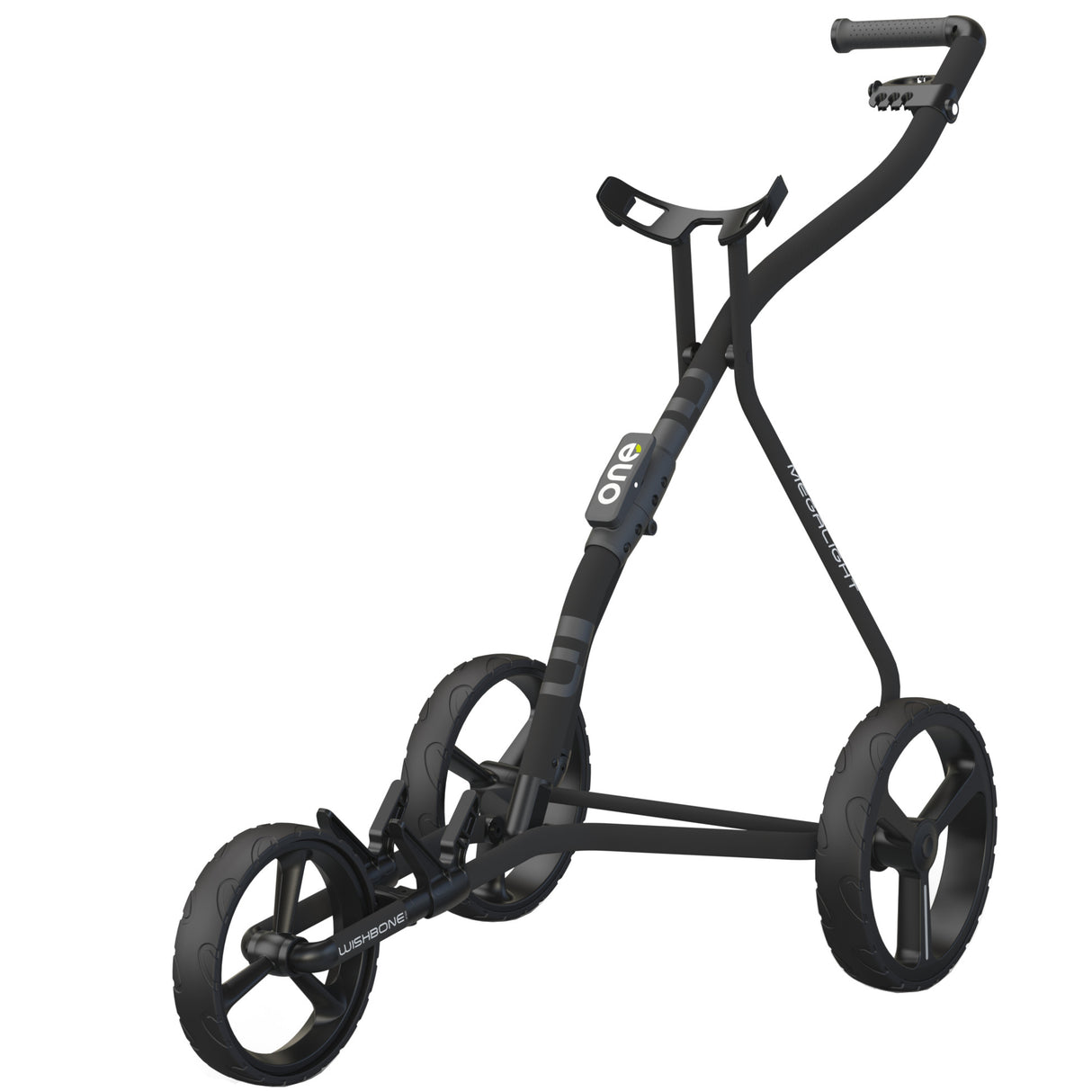 Wishbone ONE Golftrolley, Schwarz / Grau - Golflaedchen.de
