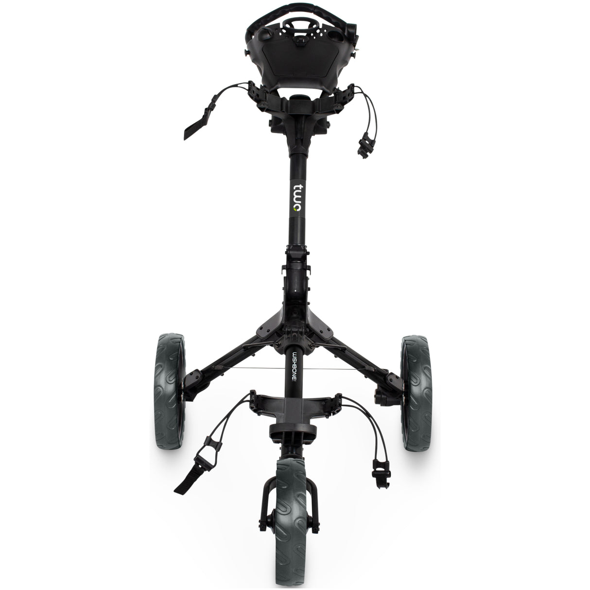 Wishbone TWO Golftrolley, Schwarz / Weiß - Golflaedchen.de