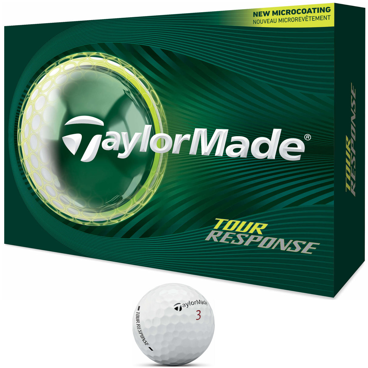 TaylorMade 2026 Tour Response Golfbälle, Weiß, 12 Stück