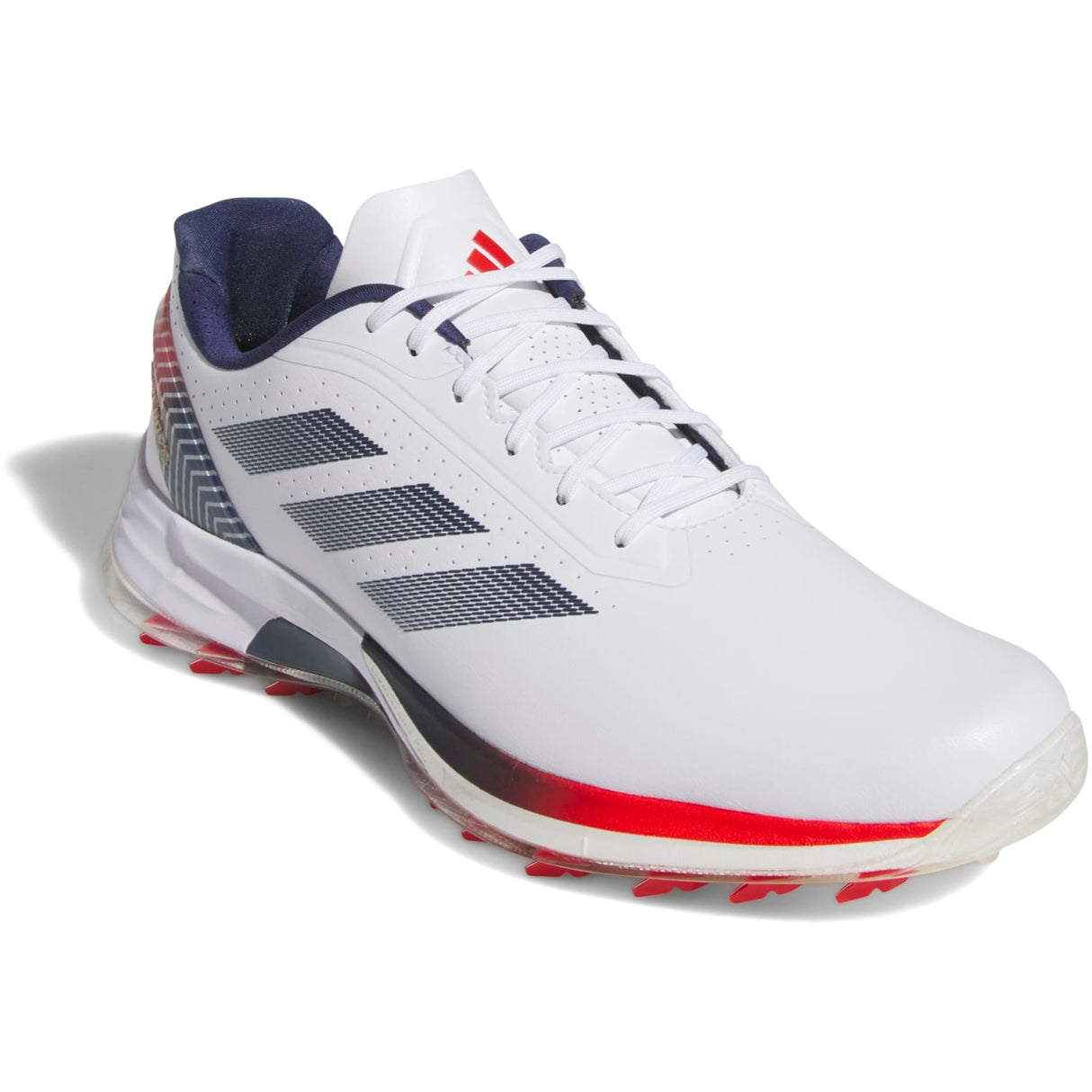 Adidas Adizero ZG Herren Golfschuhe 2026, Weiß / Blau / Rot