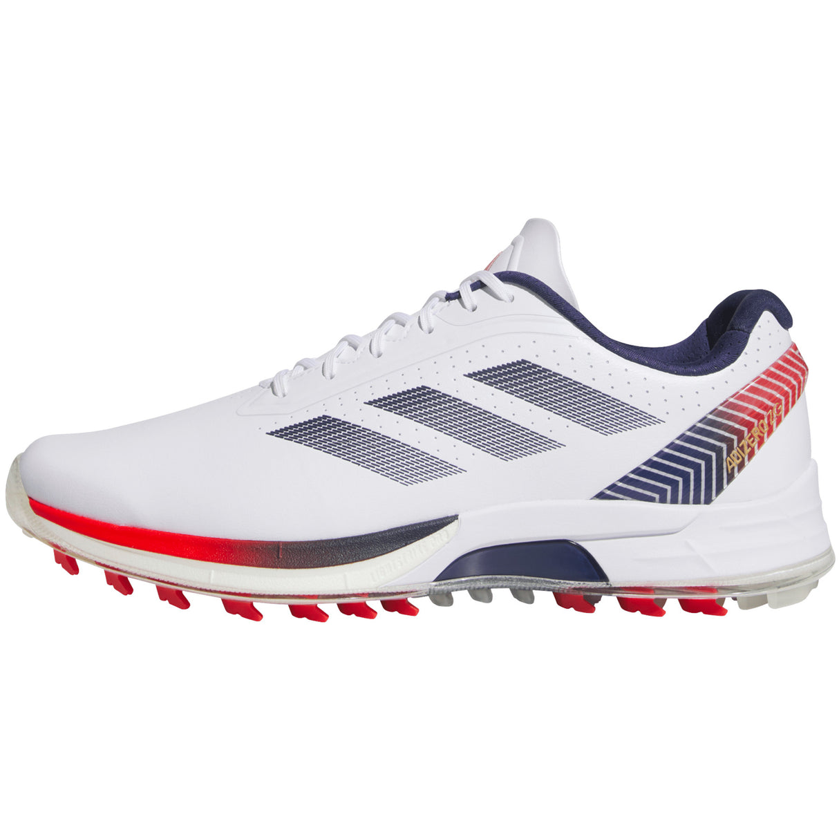 Adidas Adizero ZG Herren Golfschuhe 2026, Weiß / Blau / Rot