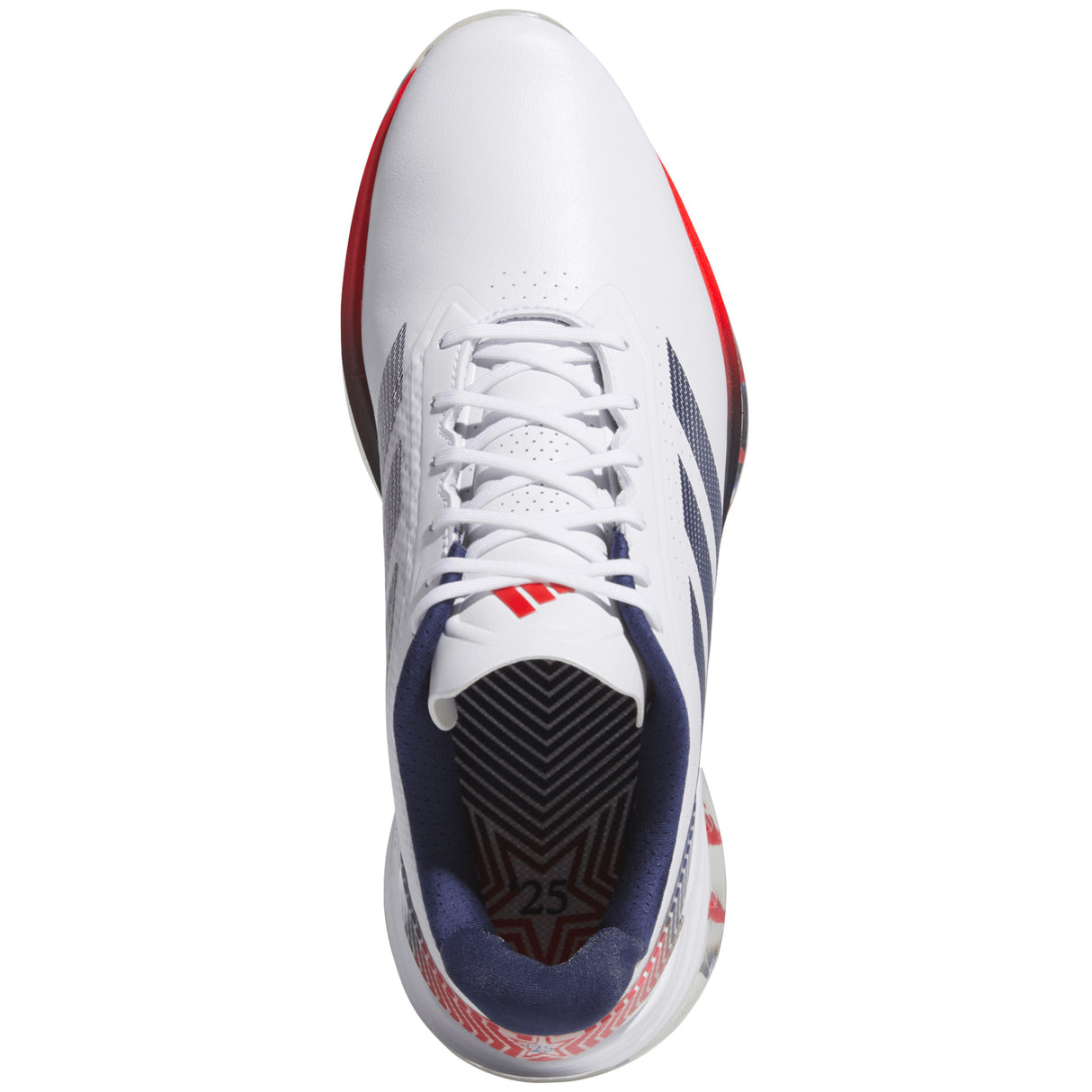 Adidas Adizero ZG Herren Golfschuhe 2026, Weiß / Blau / Rot