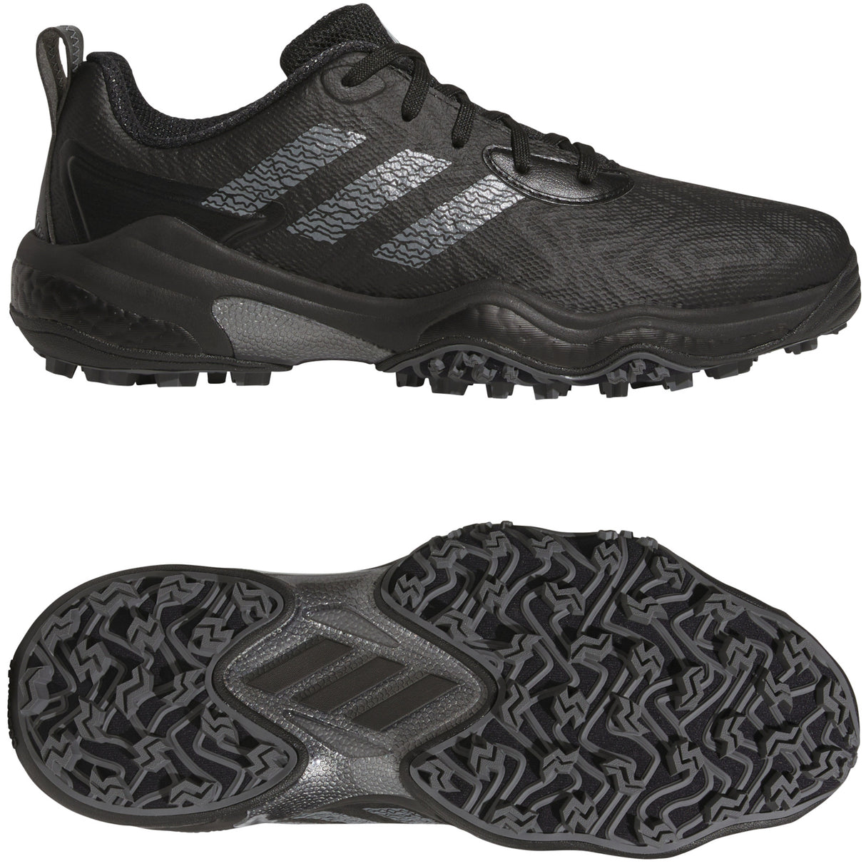 Adidas CodeChaos 25 Herren Golfschuhe, Schwarz / Metallgrau