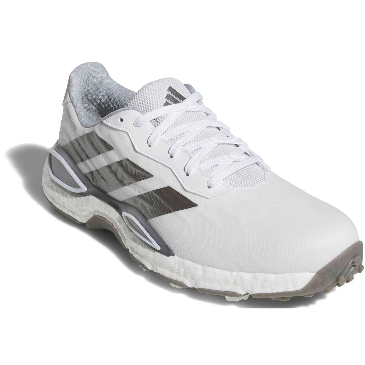 Adidas 2027 CodeChaos Herren Golfschuhe, Weiß / Silbergrau - Golflaedchen.de
