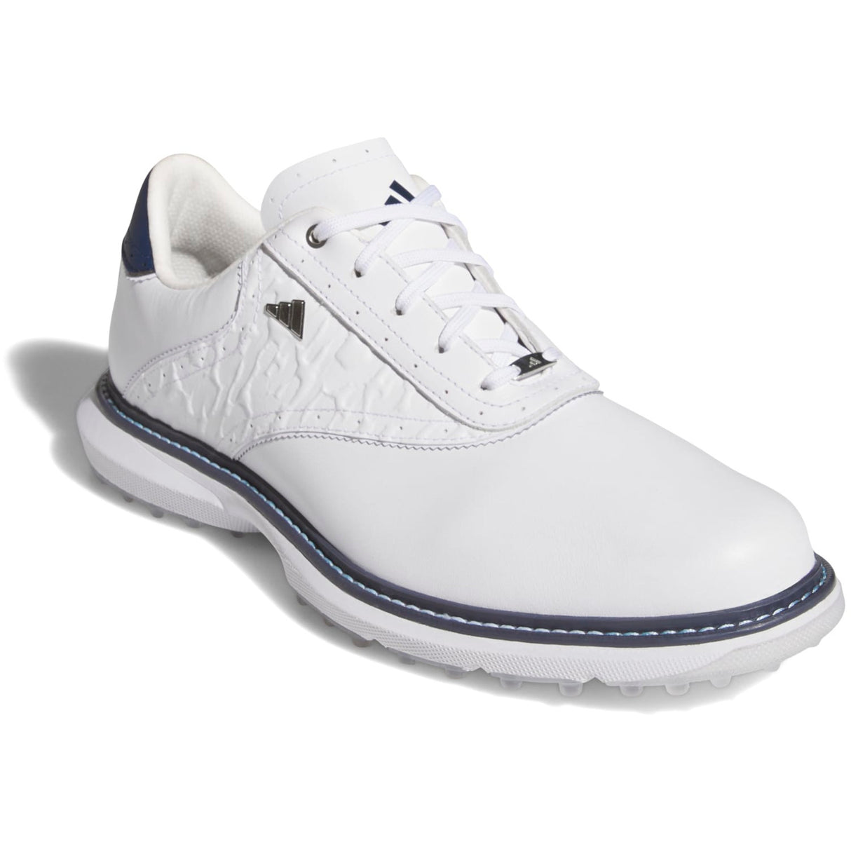 Adidas MC70 SL Spikeless Herren Golfschuhe, Weiß / Navy