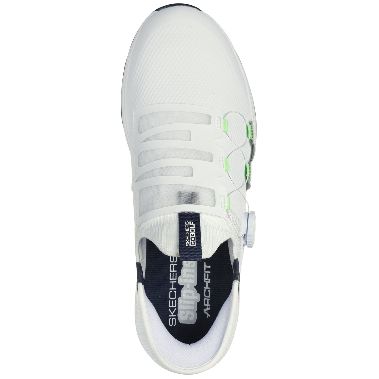 Skechers Elite 5 Twist Slip In Herren Golfschuhe, Weiß