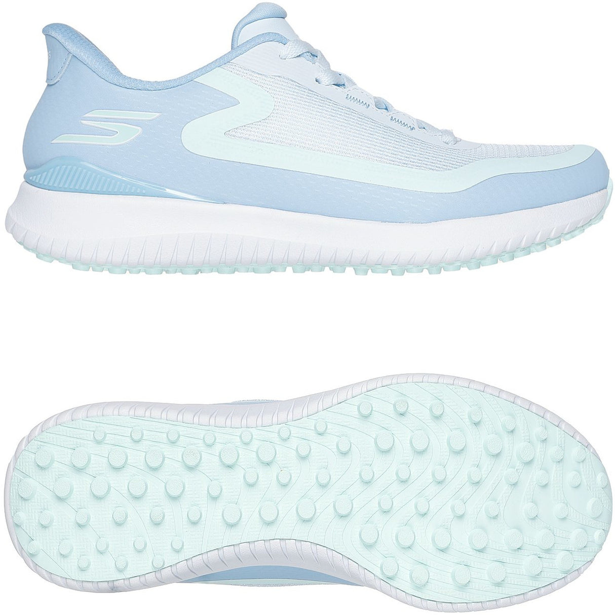 Skechers 2026 Flight Damen Golfschuhe, Hellblau / Weiß