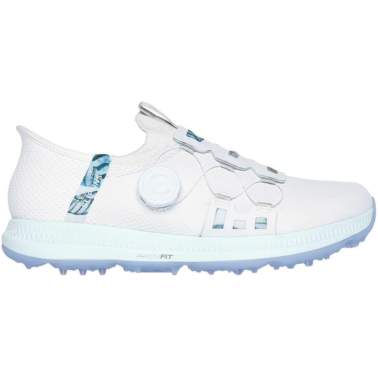 Skechers Elite 5 Twist Slip Damen Golfschuhe, Weiß / Mehrfarbig