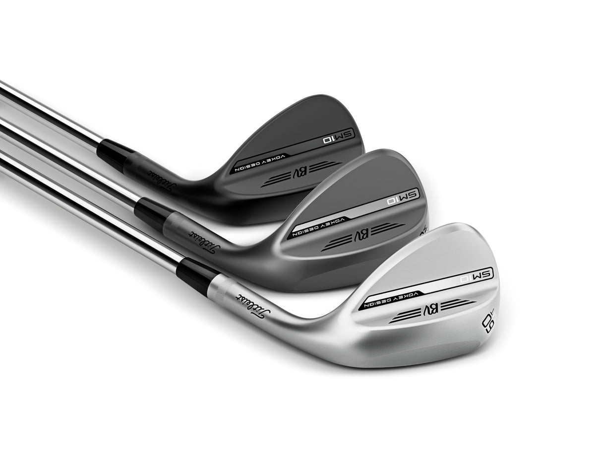 Titleist Vokey Design SM10 Wedge, Jet Black, Stahlschaft, Herren Linkshand - Golflaedchen.de